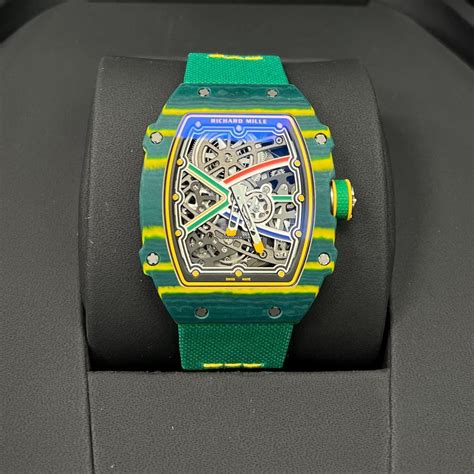 green and white richard mille|richard mille 67 02 price.